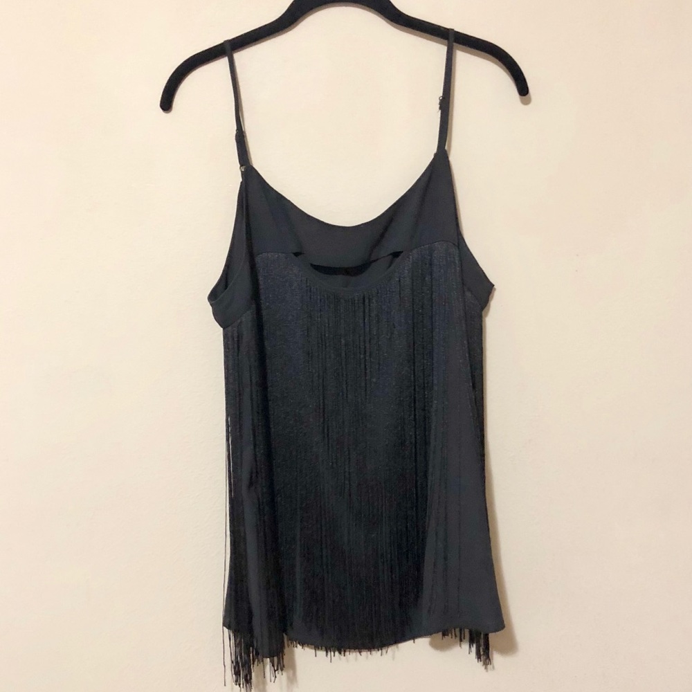Adorable Nordstrom Fringe Tank with Cutout Sz XL